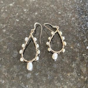 mother of pearl earrings $4 if bundled